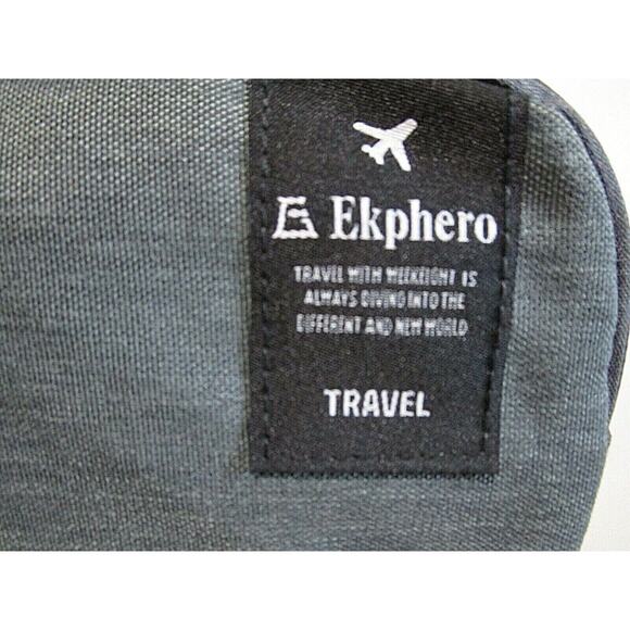 EUC!! Ekphero Small Gray Nylon 10" Padded Tablet Laptop Crossbody Travel Bag - Picture 4 of 12